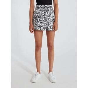 Hudson Jeans Skirt The Viper Animal Print Mini Skirt